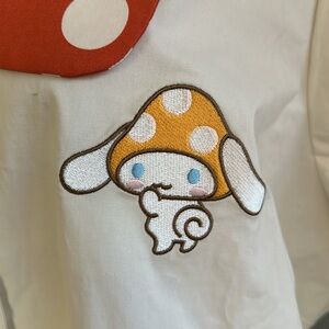 🍄 SANRIO. X HOT TOPIC | Cinnamoroll Embroidered Puff Sleeve Button Down Blouse